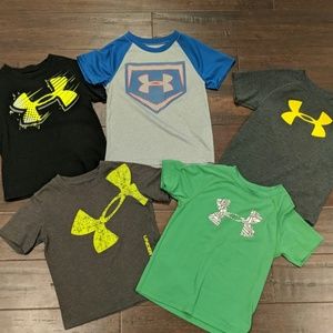 Set of 5 boys Under Armour shirts